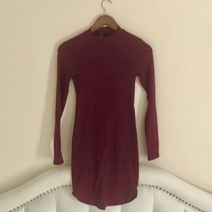 Forever 21 Mock Neck Bodycon Midi Dress S